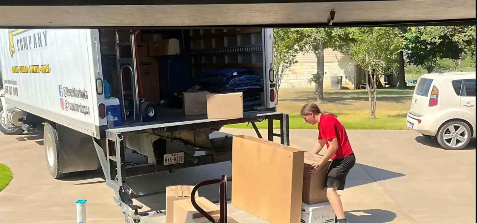 Reed Moving Company movers at work